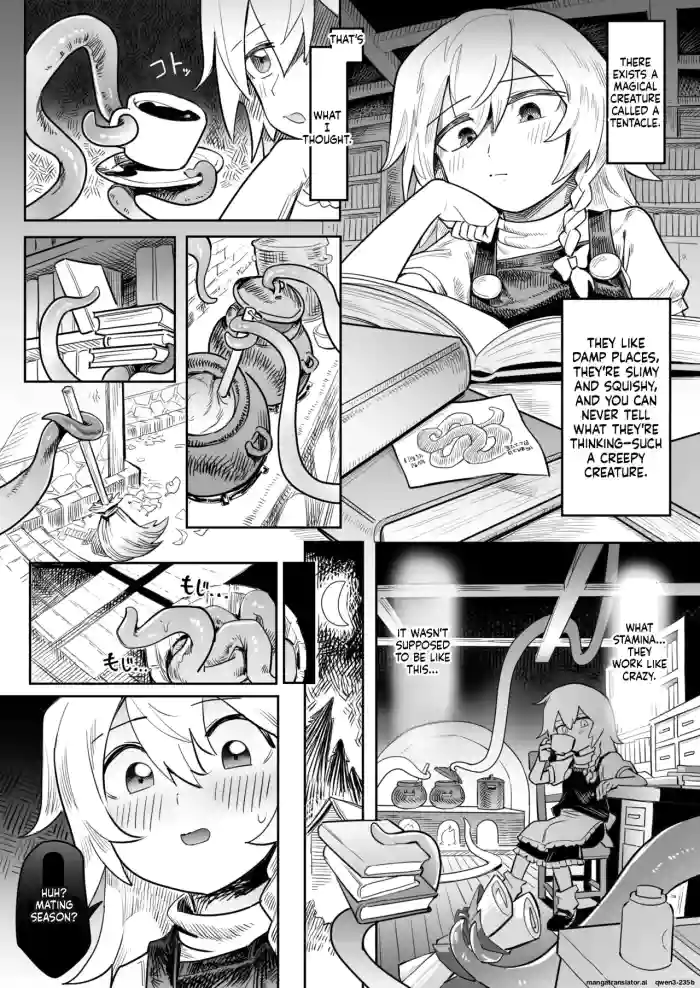 [Hakonnbu] Marisa Shokushu Shussan (Touhou Project) [English] [SCANMTL] cover