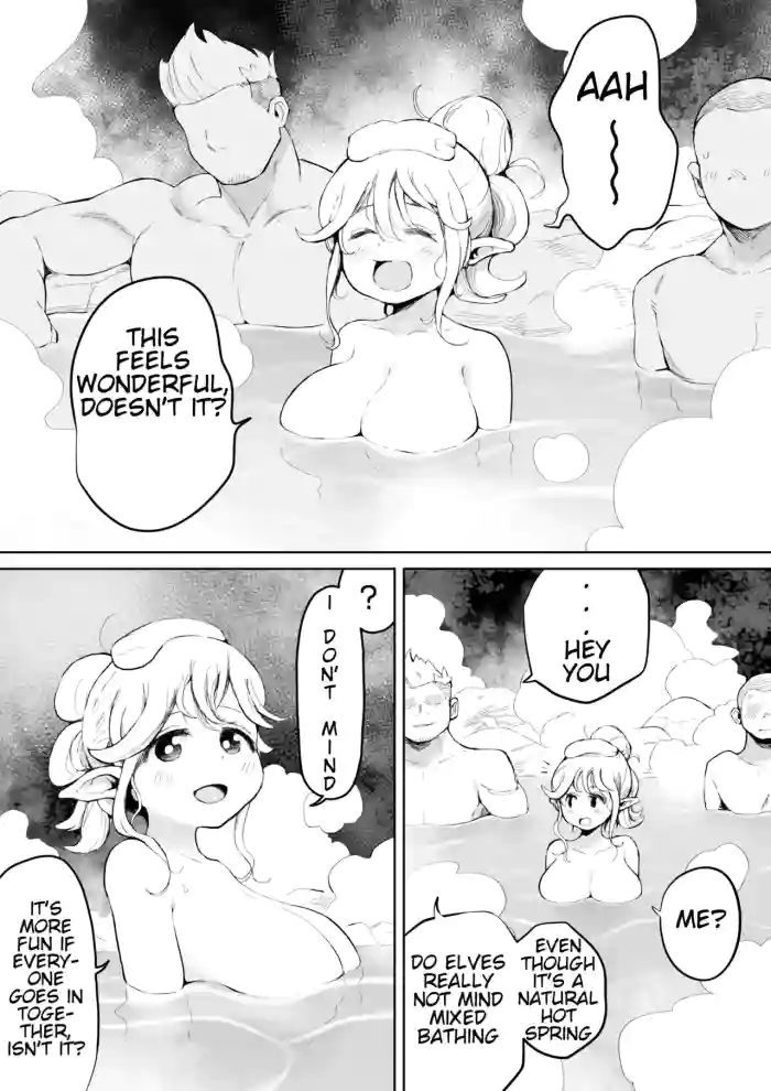 [Muigyuu] Konyoku toka Kinishinai Elf-san | An elf who doesn't mind mixed-gender bathing [English] cover