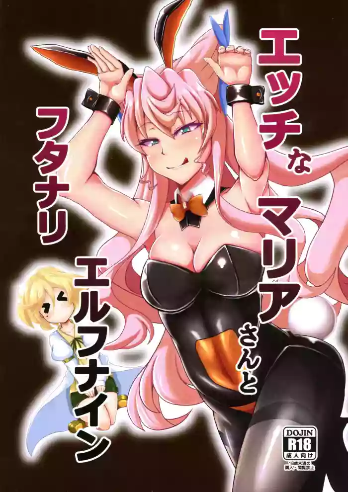 (Zesshou Stage 5) [Daisan Shinsekai (Fumikage)] Ecchi na Maria-san to Futanari Elfnein (Senki Zesshou Symphogear) [English] cover