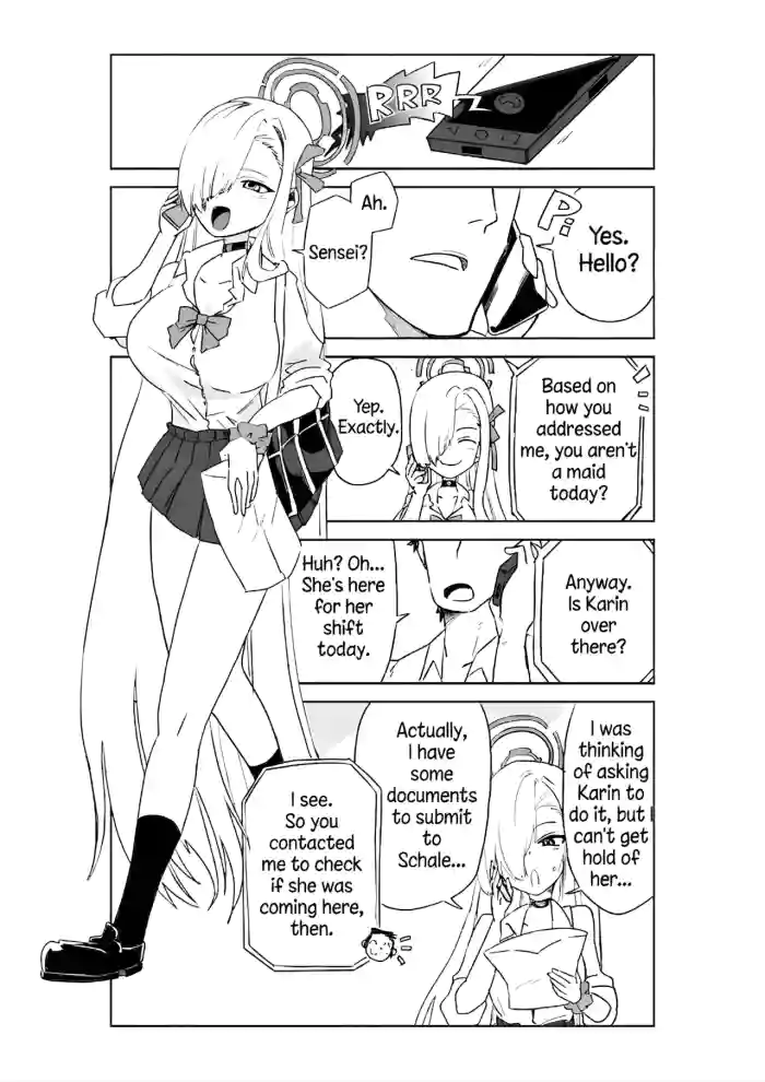 [Kyou Utamaro] Karin Assisting Sensei and Asuna Delivering a Forgotten Item (Blue Archive) cover