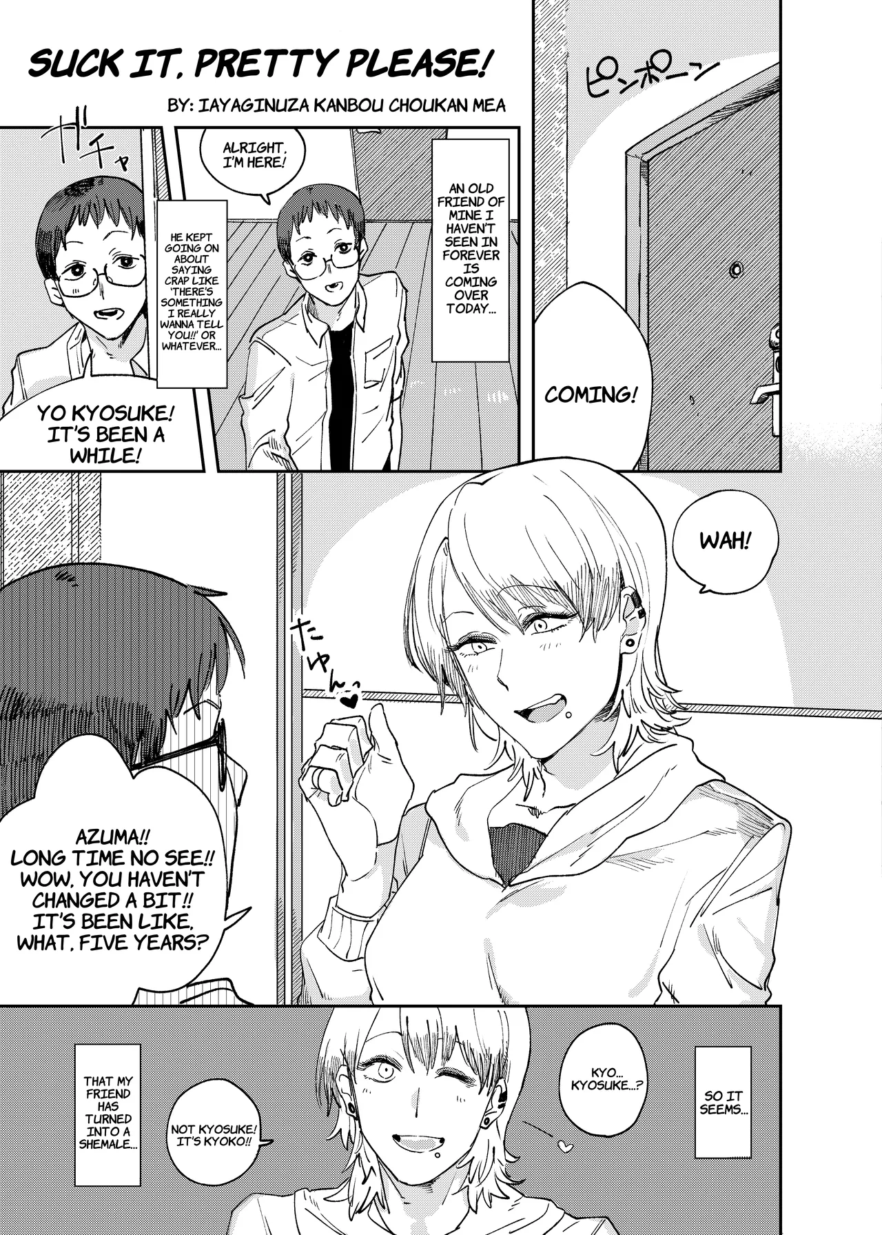 [Hakai Daiteikoku (Iayaginuza Kanbou Choukan Mea)] Suck It, Pretty Please! (Shemale & Mesu Danshi Goudoushi C's HAVEN 3 Ball) [English] [wdir] [Digital] cover