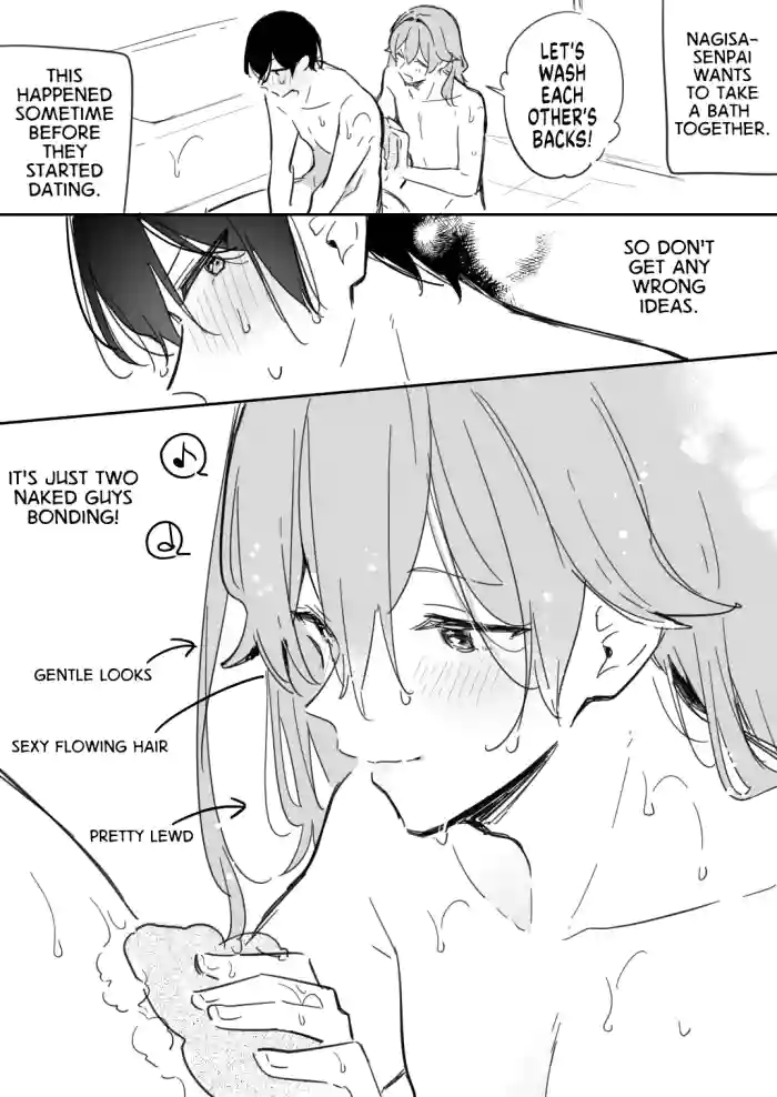 [Asazuki Norito] Ryou kun to Senpai - Issho ni Ofuro ni Hairitai Senpai | Ryo-kun and his Senpai - Senpai Wants to Take a Bath Together (Zenbu kimi no Sei) [English] [GTF] cover