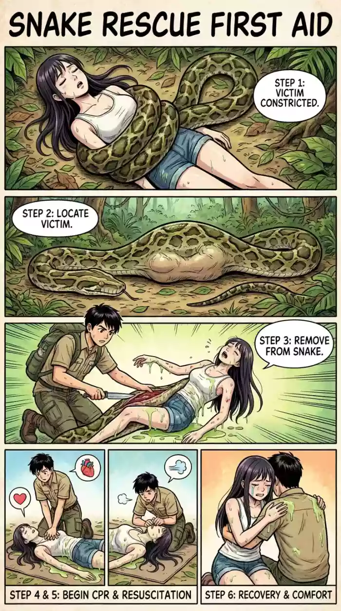Safety Posters 2: Snake victim (AI Generated) cover