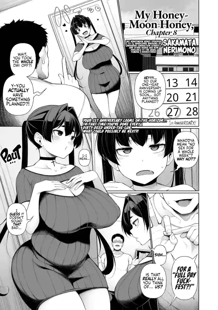 [Sakamata Nerimono] Ichinen Kanojo Ch. 8 (Saishuuwa) | My Honeymoon Honey Ch. 8 (COMIC Shigekiteki SQUIRT!! Vol. 51) [English] [head empty + Wiimouto] [Digital] cover
