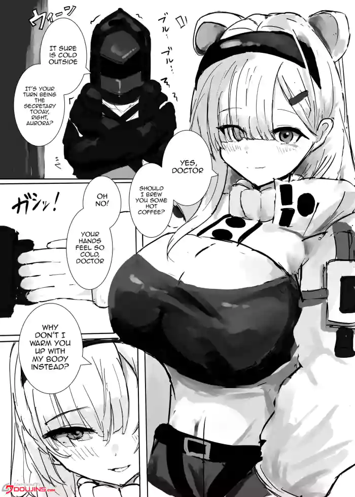 [Sunaneko] Aurora-chan to Karada Attame Ecchi o Suru Ohanashi | Story about Doing Lewd Things with Aurora as She Warms My Body (Arknights) [English] {Doujins.com}