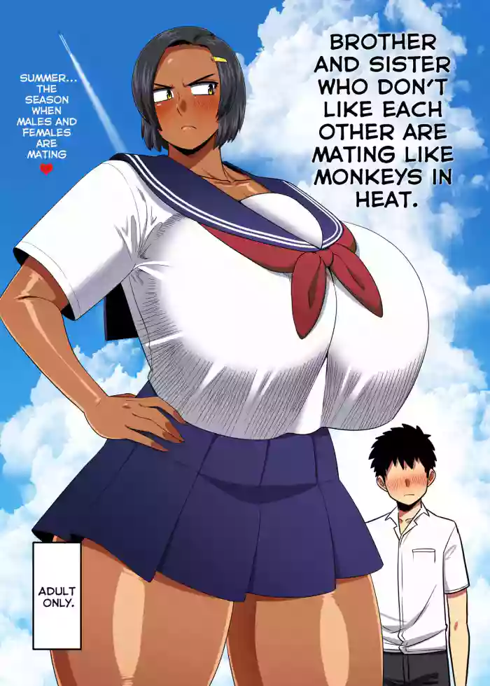 [Nacchuushou (Amazon)] Naka no Warui Ane to Otouto ga Hatsujou shita Saru Mitai ni Koubi Shimakuru Hon. - Natsu… Sore wa Osu to Mesu ga Majiwaru Kisetsu [Digital] (English) cover