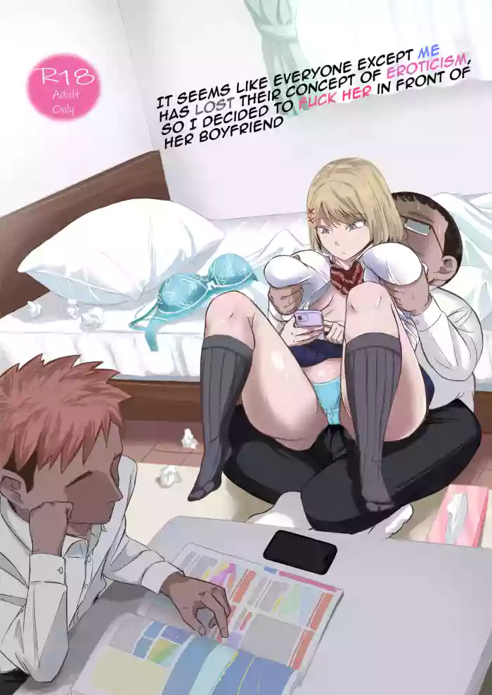 [Red boro (Aitoka Nantoka)] Douyara Boku Igai Ero no Gainen ga Kietappoi kara Toriaezu Kareshi no Me no Mae de Kanojo o Yattemita | It seems like everyone except me has lost their concept of eroticism, so I decided to fuck her in front of her boyfriend [English] [yuenai] cover