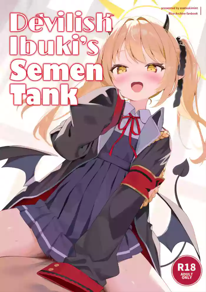 (C105) [Asatsukimint (Mintice)] Akuma na Ibuki no Seieki Tank | Devilish Ibuki's Semen Tank (Blue Archive) [English] [head empty] cover
