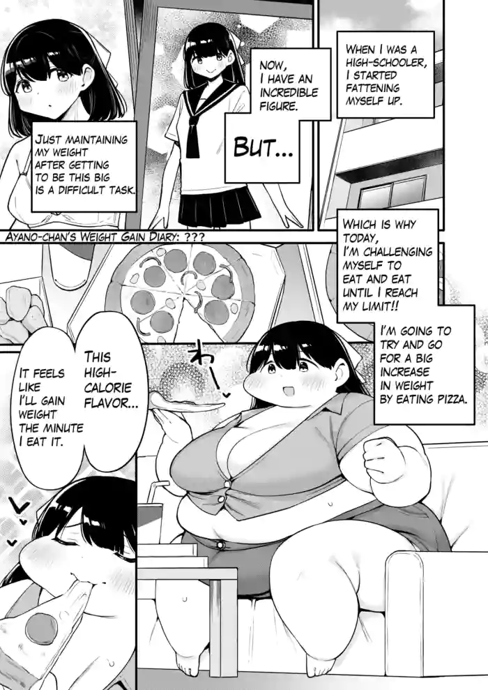 [fusa] Ayano's Weight Gain Diary: Dream! (English) (Parts 1 + 2) cover