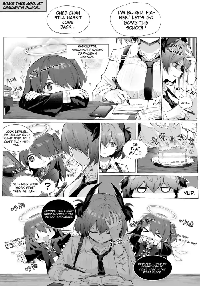 Fiammetta x Exusiai Short Story + Omake + Egg Play [Decensored] cover
