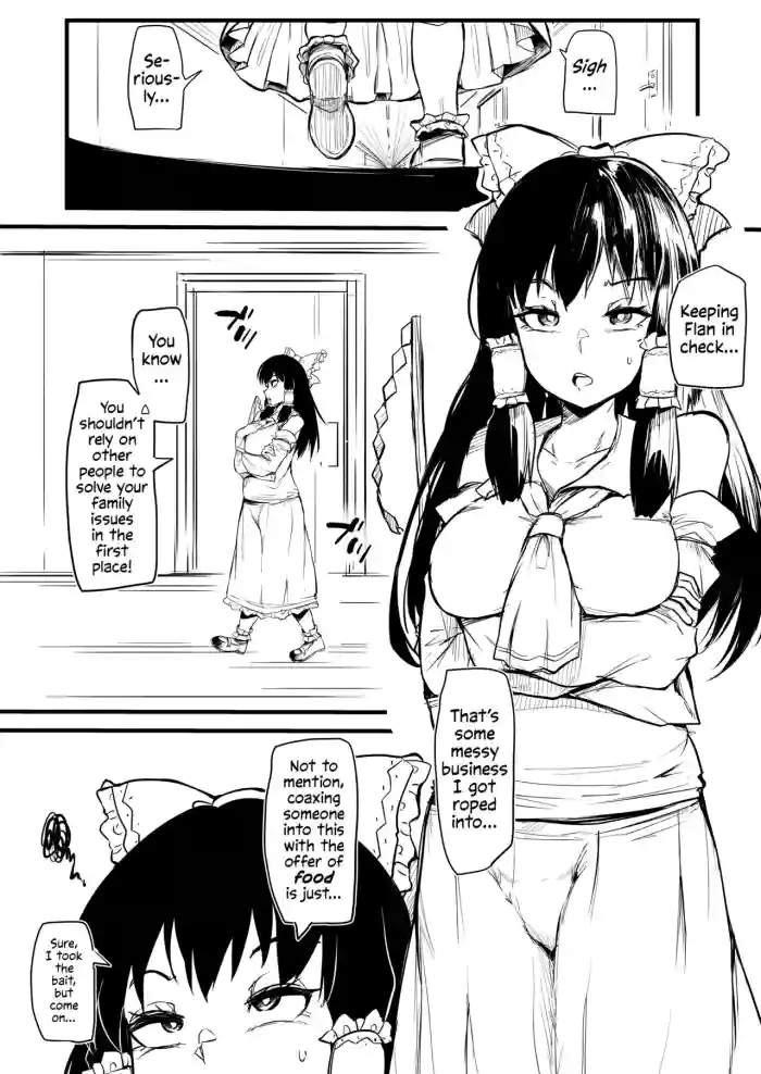 [Makin] Futanari Flan-chan Ga Reimu O Choukyou Suru Manga | Futanari Flan-chan Training Reimu (Touhou Project) [English] [Solas] cover