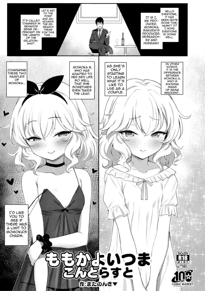 (C100) [Horizontal World (Matanonki▼)] Momoka Yoitsuma Contrast (THE IDOLM@STER CINDERELLA GIRLS) [English] [Shiririn] cover