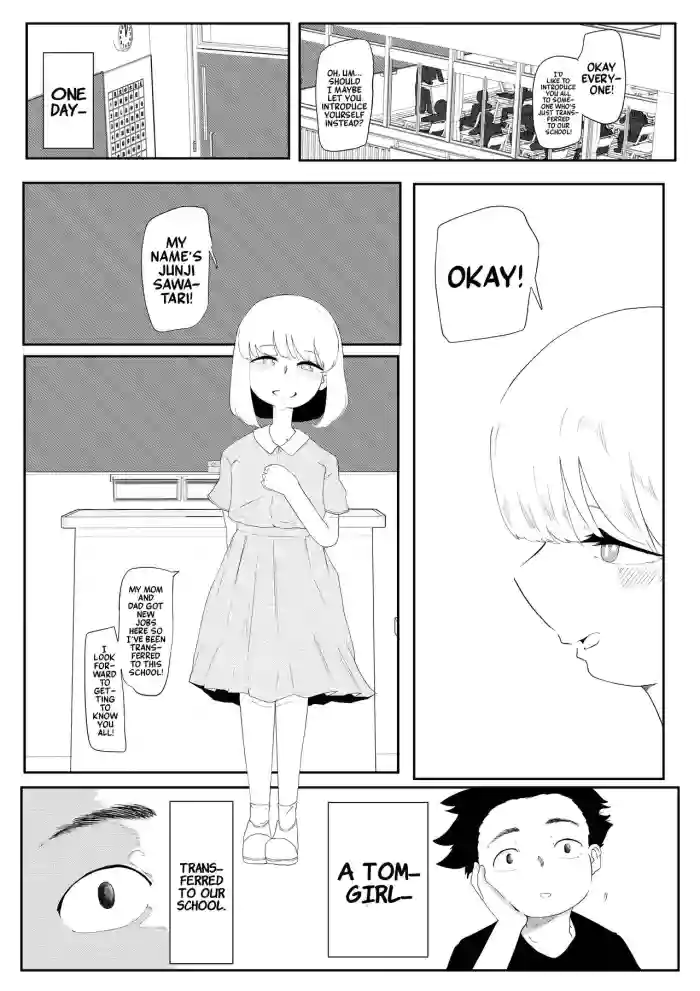 [updown] Tenkousei wa Otoko no ko | The Transferred Tomgirl [English] [Mr_Person Translation] [Digital] cover