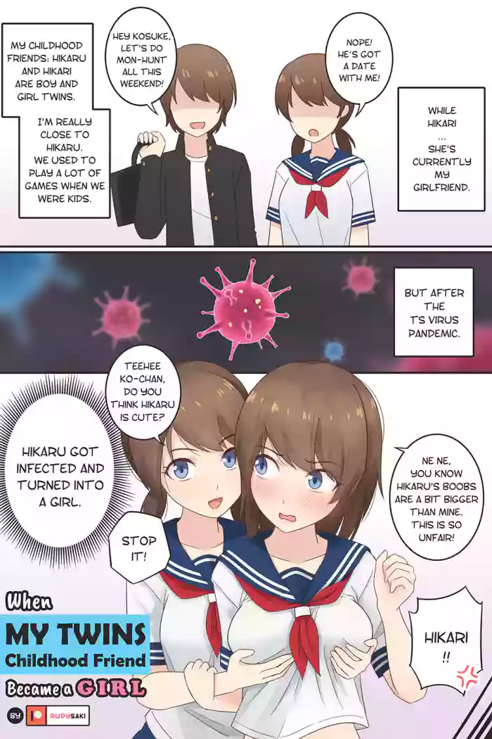 [RudySaki] When My Twins Childhood Friend Became a Girl cover