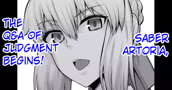 [Ankoman] Artoria (Saber), Seihai Mondou Futatabi | Saber Artoria, The Q&A of Judgement Begins! (Fate/Grand Order) [English] [hardcase8translates] cover