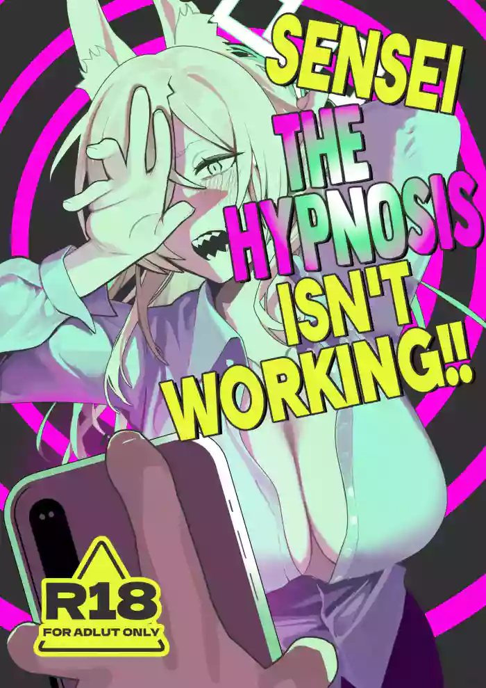 [Muchimuchitei (Hakujitsu Mamire)] Sensei, Saimin ga Kiitemasen!! | Sensei, The Hypnosis Isn't Working!! (Blue Archive) [English] [NudeSalad] [Digital] cover