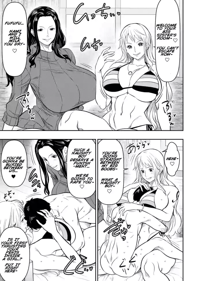 [osuwaani] Request Itadaita Mono desu | Per Request - Nami & Nico Robin (One Piece) [English]