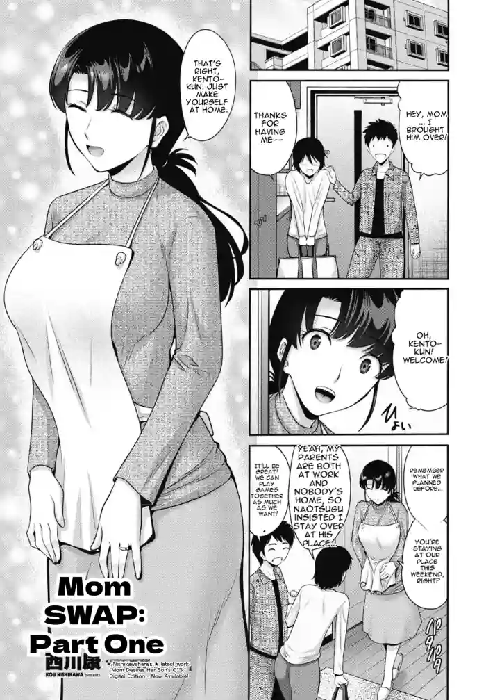 [Nishikawa Kou] Okasan SWAP Zenpen | Mom SWAP: Part 1 [English] [MTL] [Digital] cover